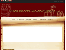 Tablet Screenshot of castillodecortegana.com